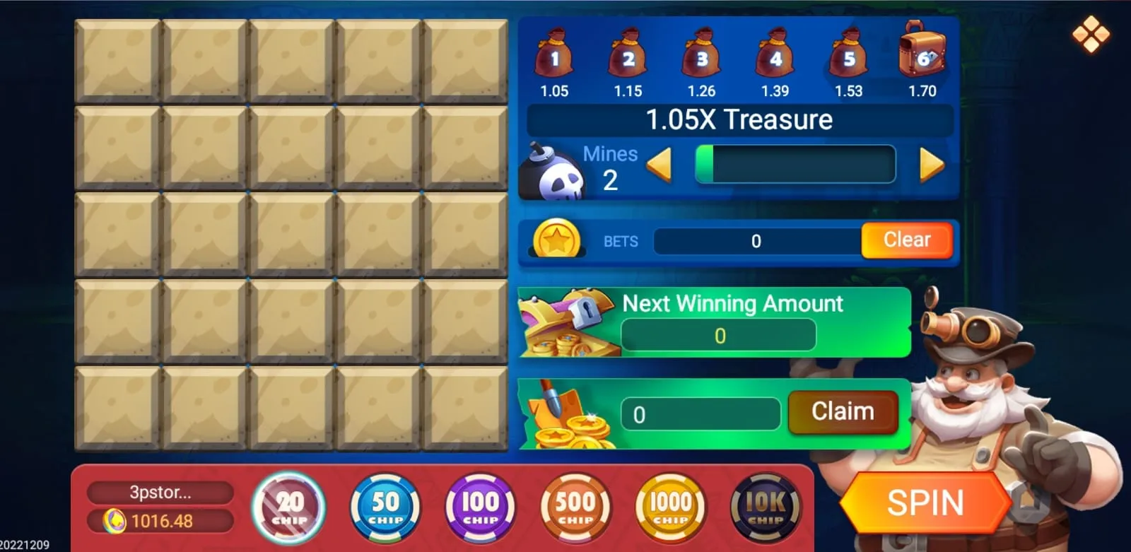 Mines Feature Board